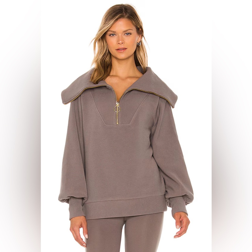 Varley Vine Pullover in Deep Charcoal Ottoman‎ Size XS
